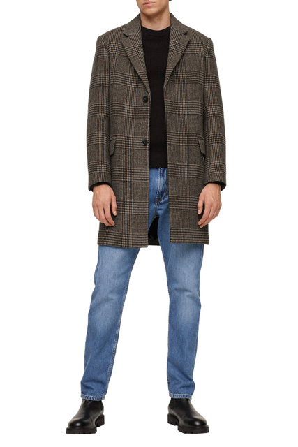 Пальто UTAH из смесовой шерсти|Основной цвет:Коричневый|Артикул:17005522 | Фото 2