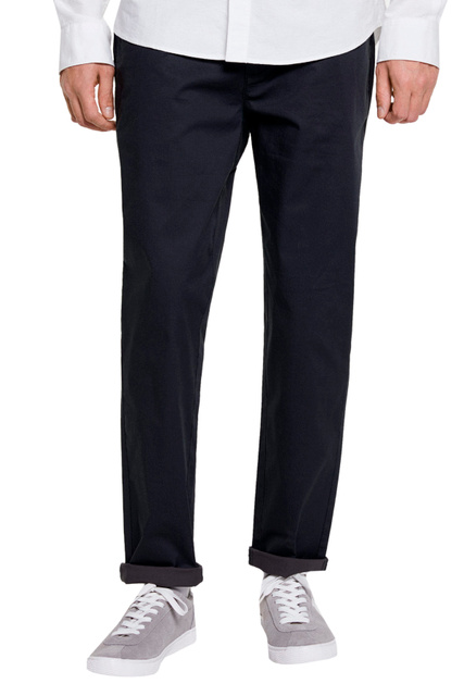 Однотонные брюки чинос|Основной цвет:Синий|Артикул:1553695 | Фото 1