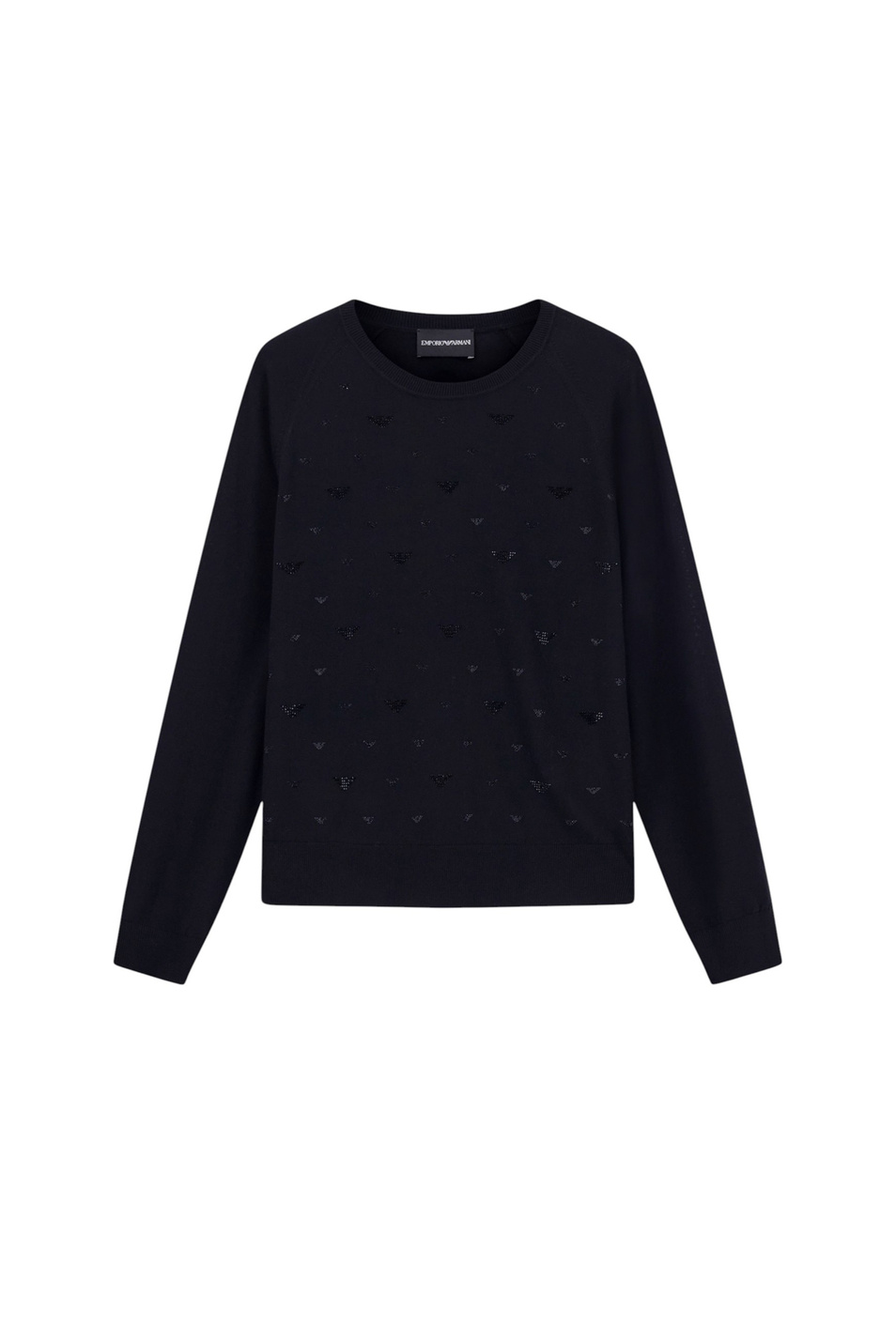 Женский Emporio Armani Джемпер из шерсти со стразами (цвет ), артикул EW001263-AF19176 | Фото 1