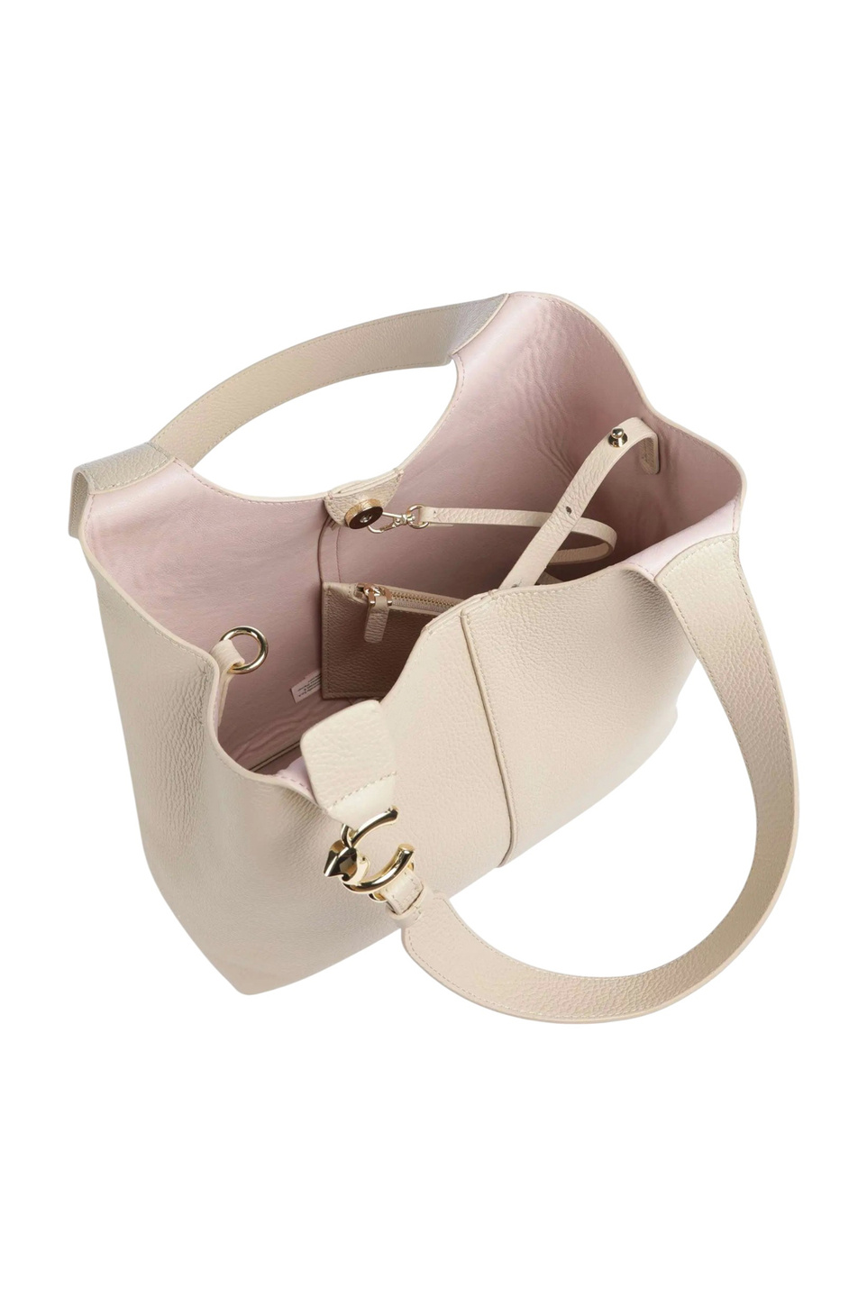 Сумка C-EASY из натуральной кожи|Основной цвет:Бежевый Женский Coccinelle Сумка C-EASY из натуральной кожи (цвет ), артикул E1SHA110201 | Фото 4