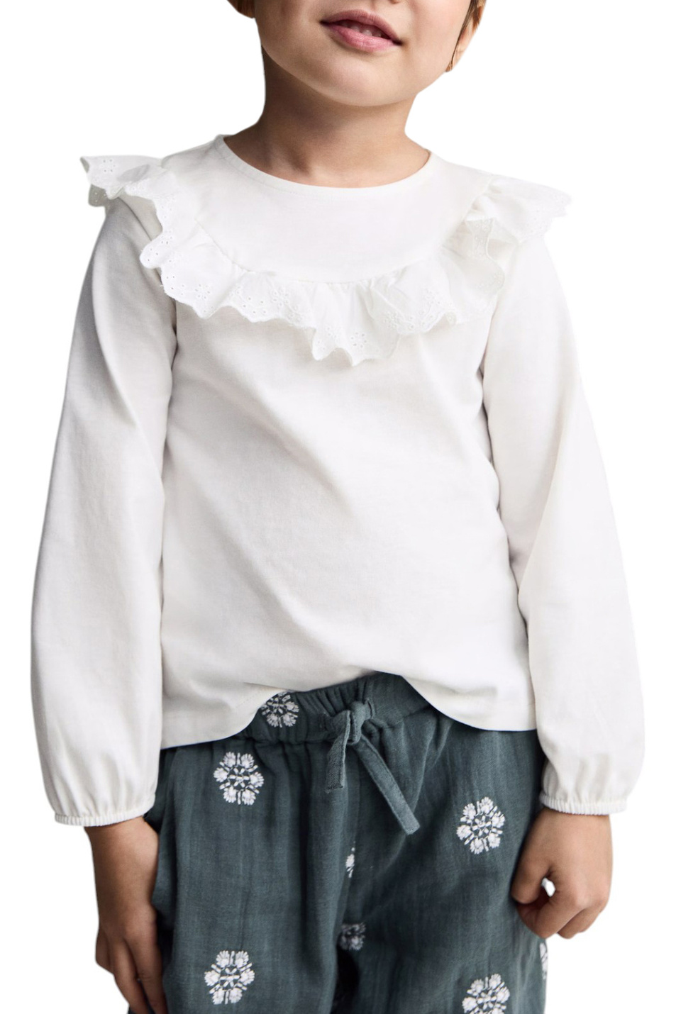 Девочкам Mango Kids Джемпер ISABELLA из хлопка (цвет ), артикул 87050626 | Фото 4