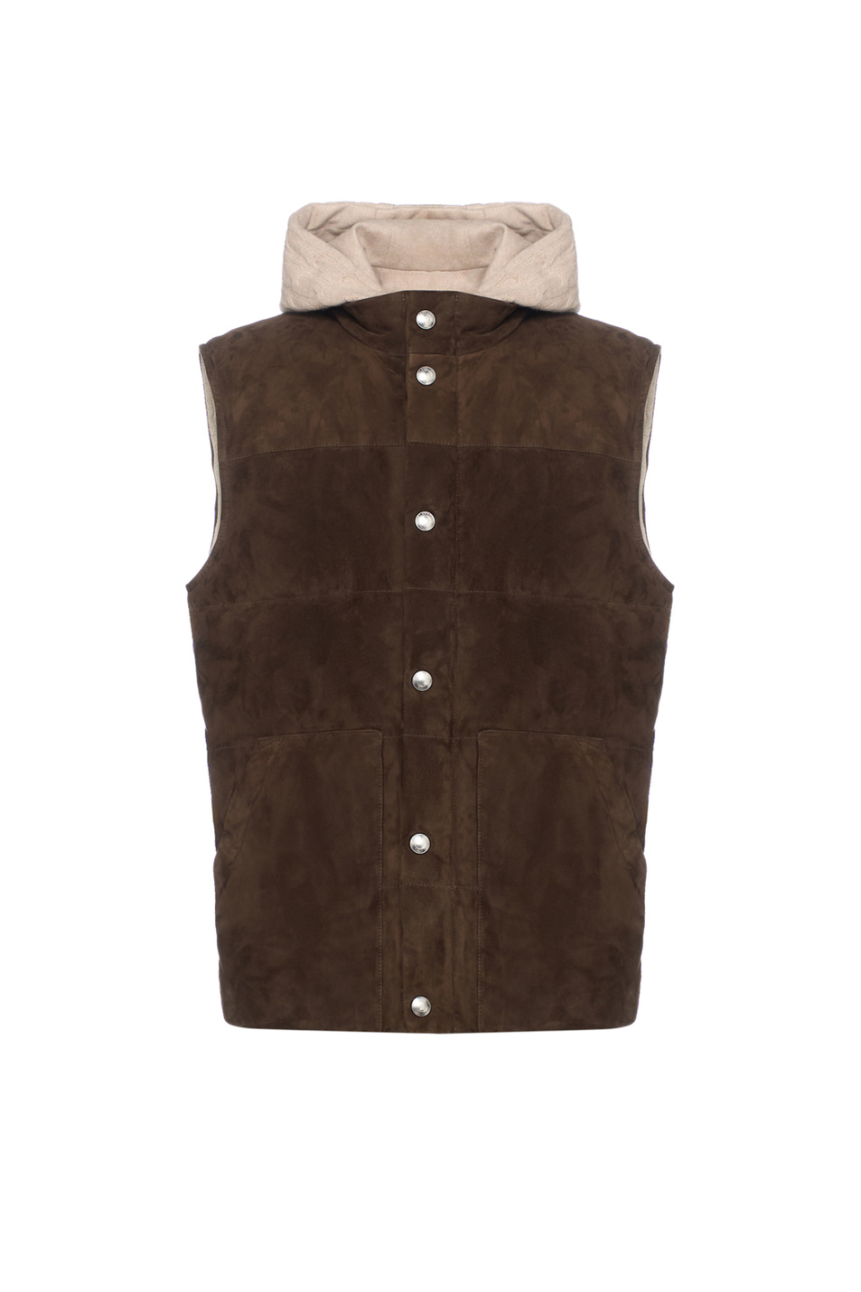 Жилет двусторонний из натуральной замши|Основной цвет:Коричневый Мужской Eleventy Жилет двусторонний из натуральной замши (цвет ), артикул L75GILL05-PEL0L032 | Фото 1