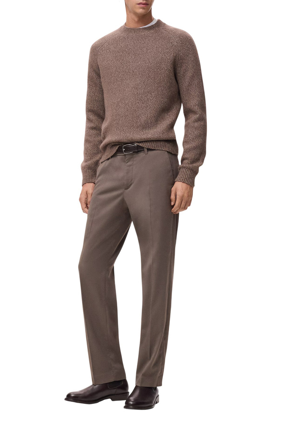 Мужской Mango Man Джемпер CRIS однотонный (цвет ), артикул 17007908 | Фото 2