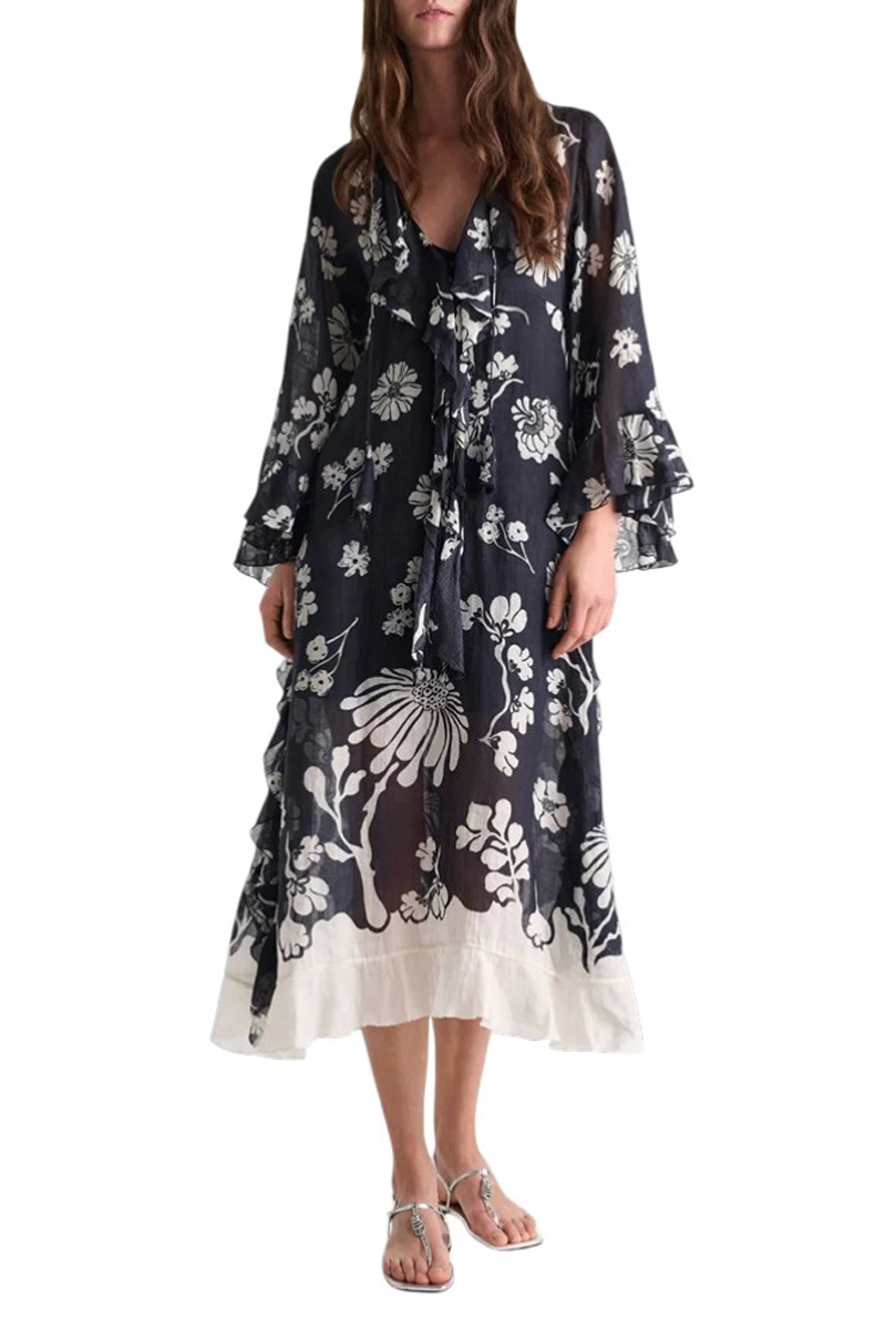 Женский Dorothee Schumacher Платье с цветочным принтом (цвет ), артикул 443804 | Фото 3