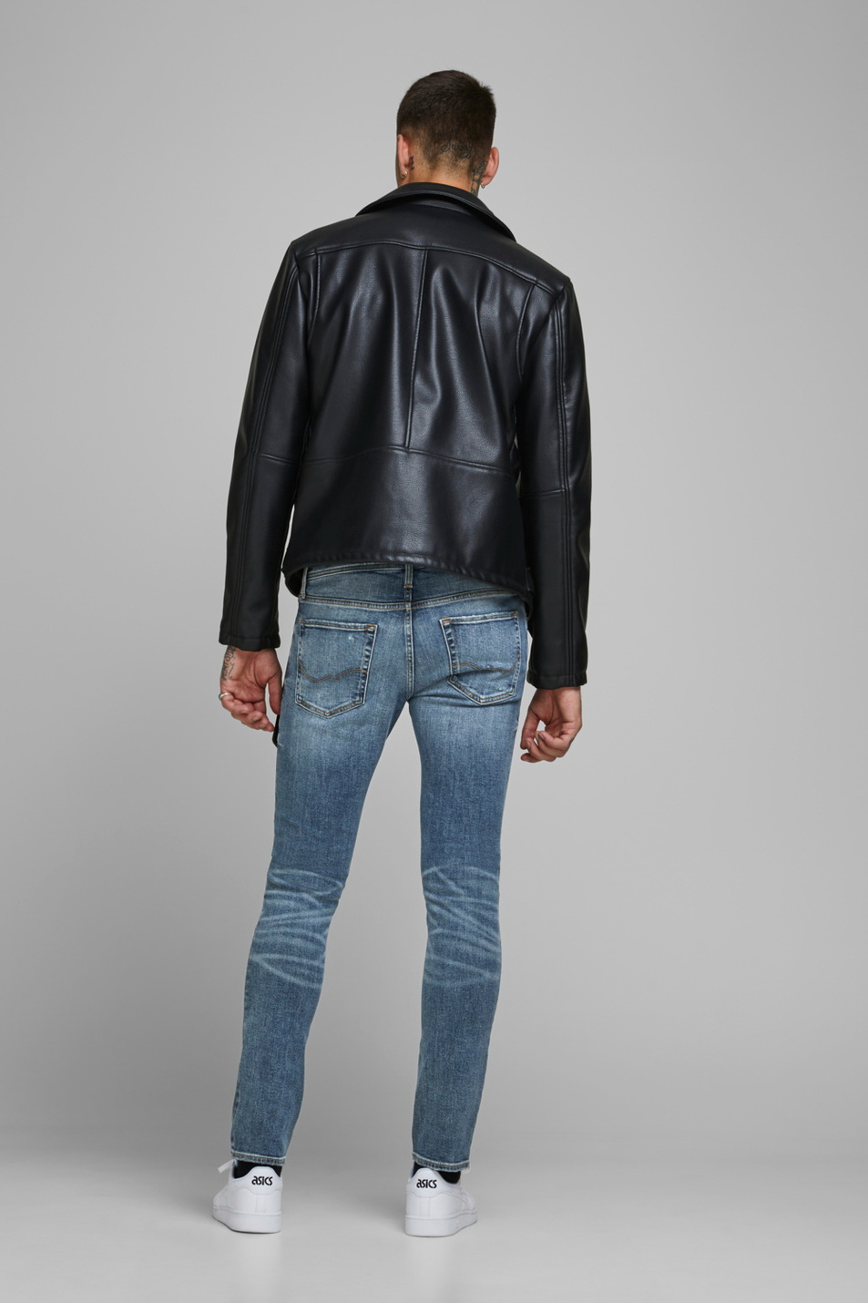 Мужской Jack & Jones Зауженные джинсы GLENN Slim Fit (цвет ), артикул 12165969 | Фото 5