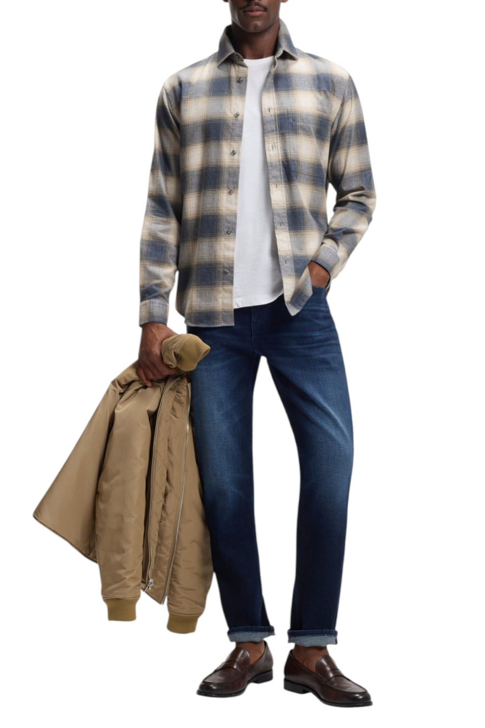 Мужской BOSS Рубашка из хлопка (цвет ), артикул 50556961 | Фото 2