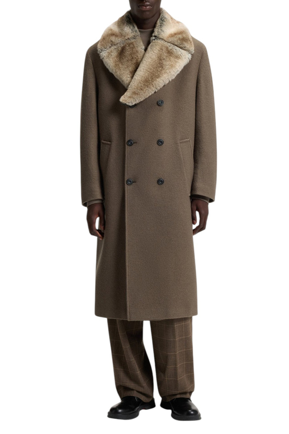 Мужской HUGO Пальто Macario из шерсти со съемным воротником (цвет ), артикул 50546526 | Фото 3