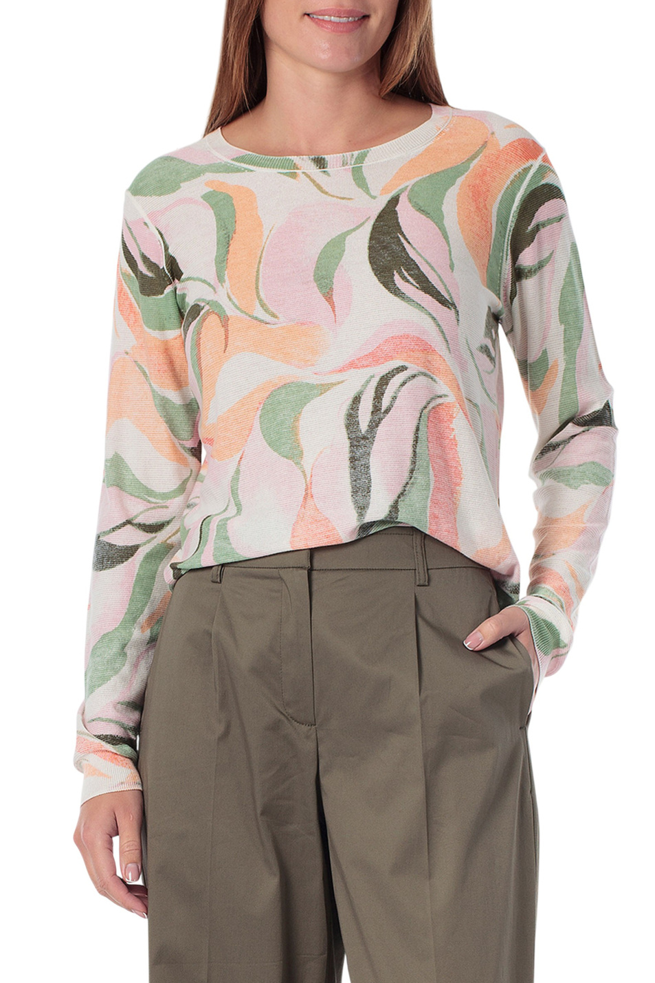 Женский Gerry Weber Джемпер с принтом (цвет ), артикул N66023 | Фото 3