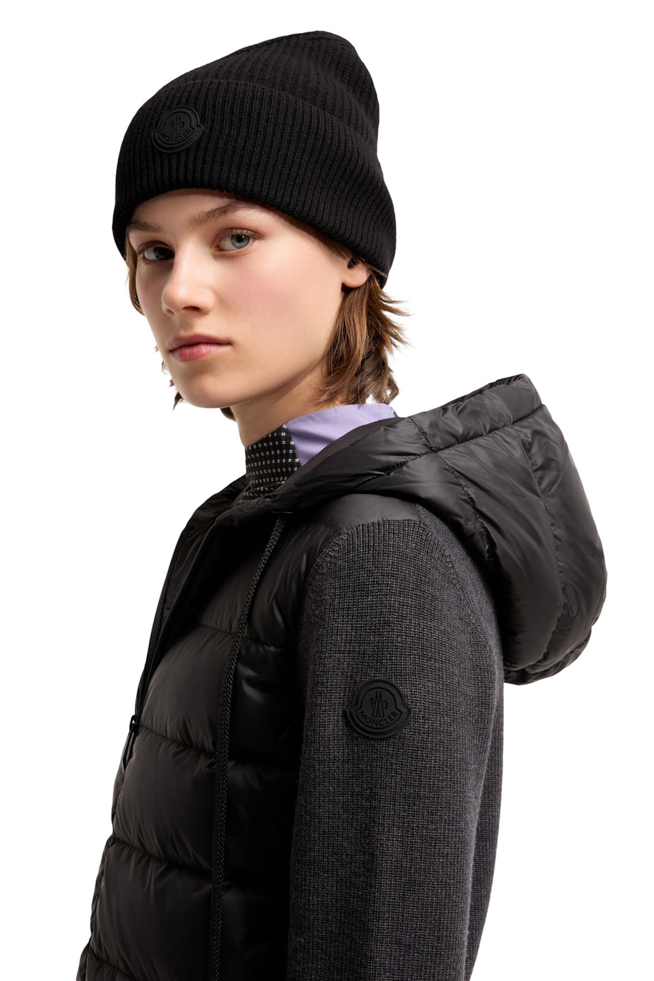 Куртка комбинированная|Основной цвет:Серый Женский Moncler Куртка комбинированная (цвет ), артикул L20939B00019-M1131 | Фото 4
