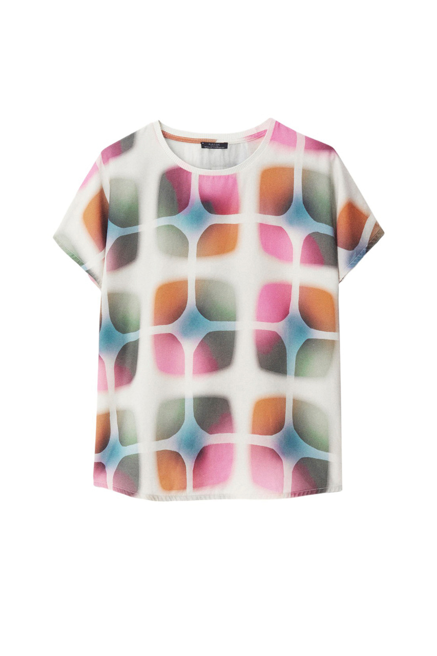 Блузка Parfois с принтом|Основной цвет:Разноцветный|Артикул:217854 | Фото 1