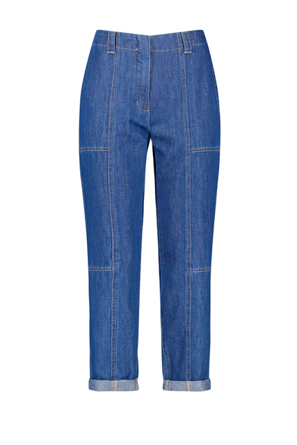 Укороченные джинсы|Основной цвет:Синий|Артикул:622065-66831-Easy Fit | Фото 1