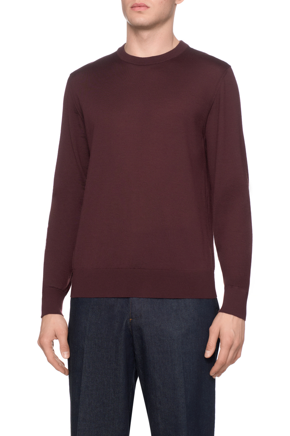 Джемпер из кашемира|Основной цвет:Бордовый Мужской Dolce & Gabbana Джемпер из кашемира (цвет ), артикул GXX02T-JBW05 | Фото 4
