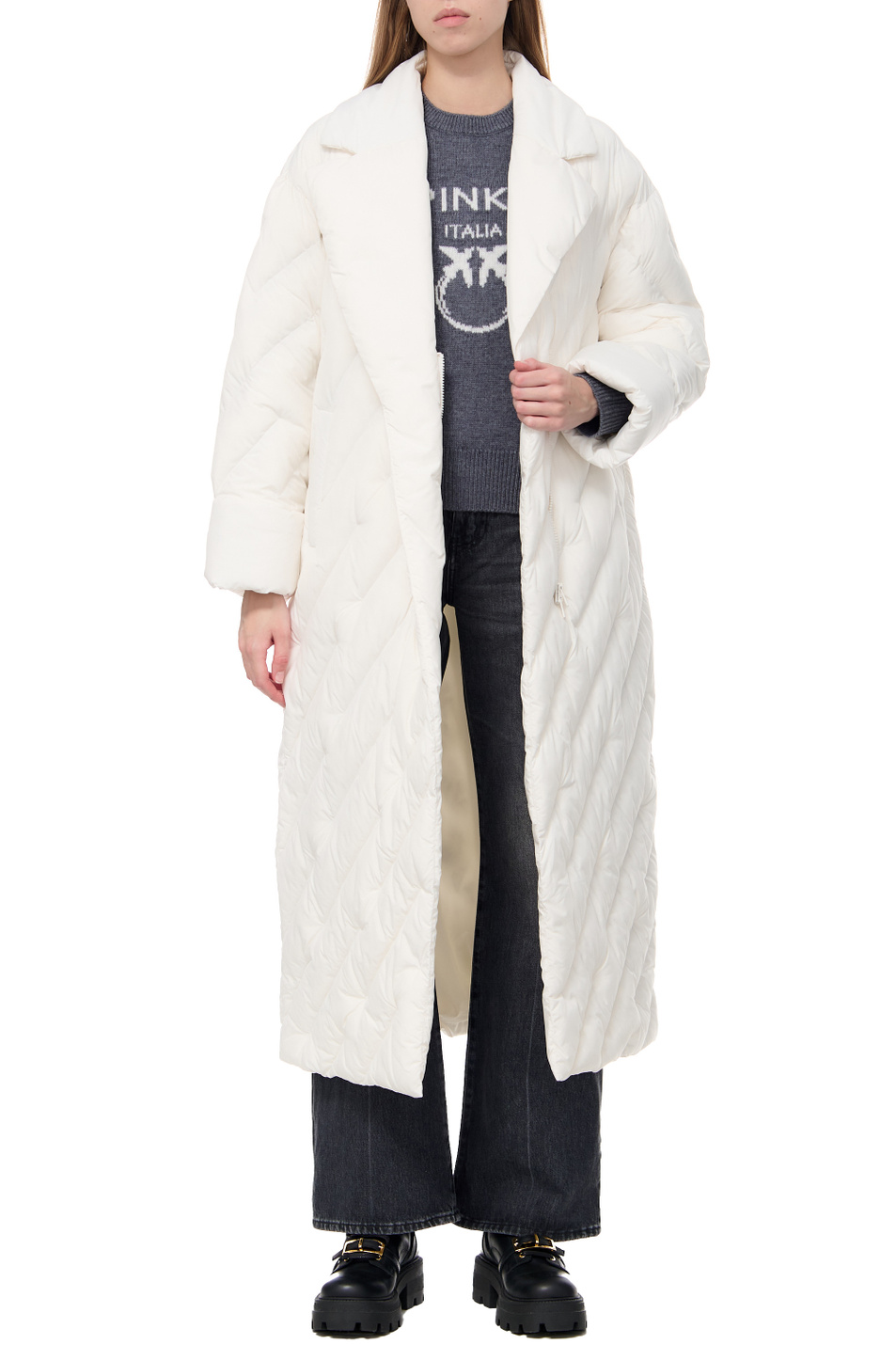Женский Pinko Пальто стеганое CALLBACK с поясом (цвет ), артикул 101599A0L5 | Фото 3