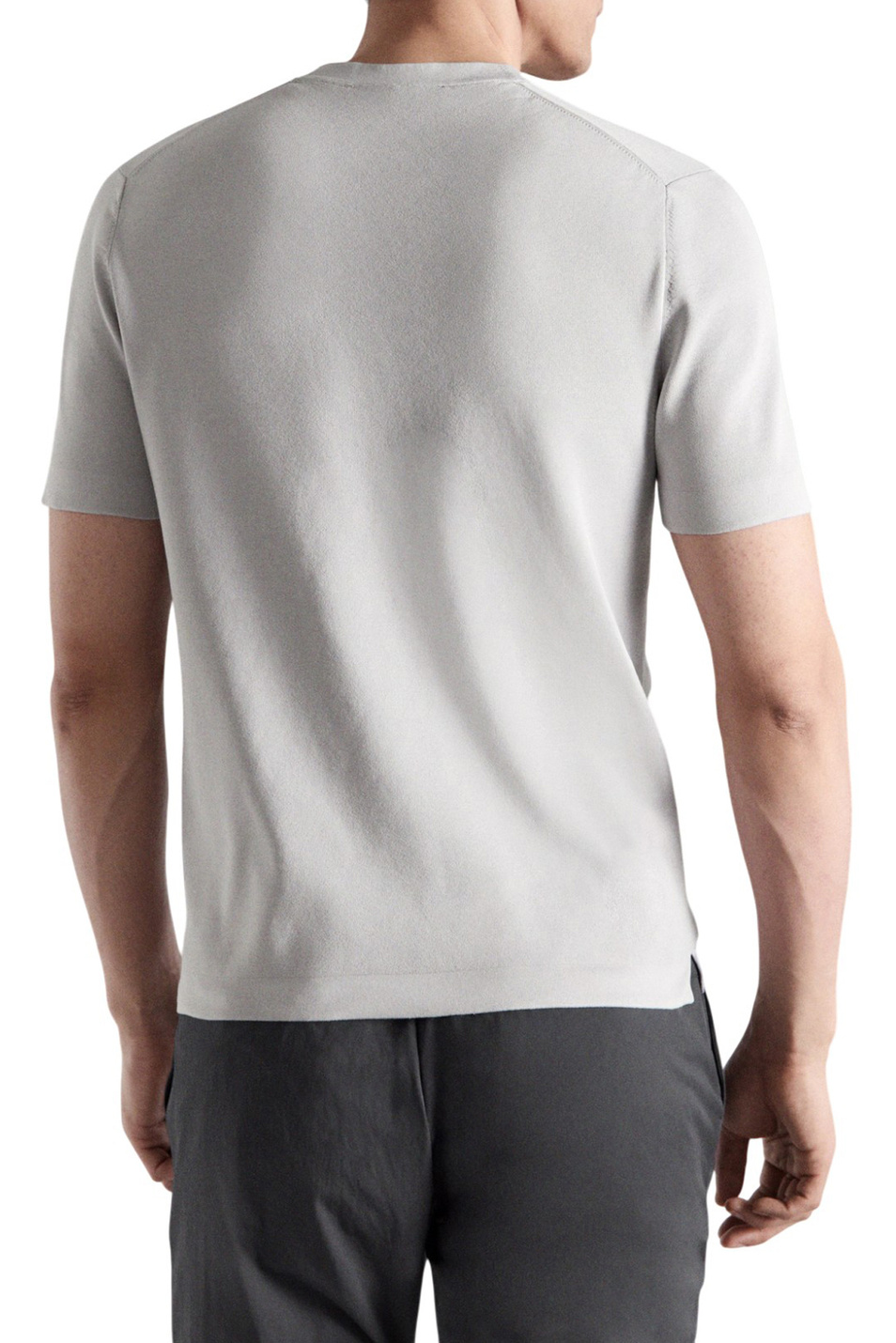 Мужской Mango Man Футболка MILLER однотонная (цвет ), артикул 27074428 | Фото 4