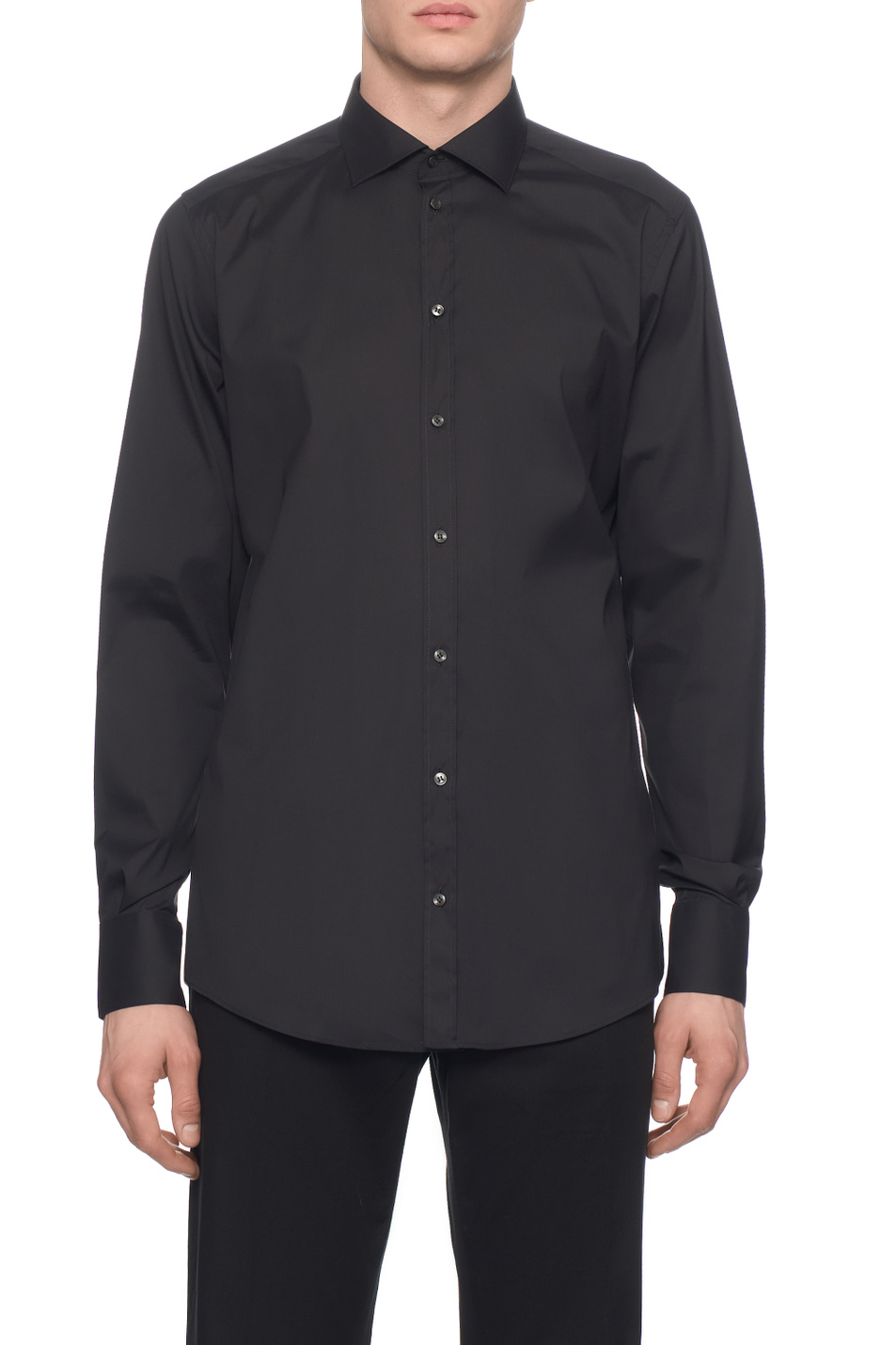 Рубашка из хлопка|Основной цвет:Черный Мужской Dolce & Gabbana Рубашка из хлопка (цвет ), артикул G5OI6T-FUMRY | Фото 4