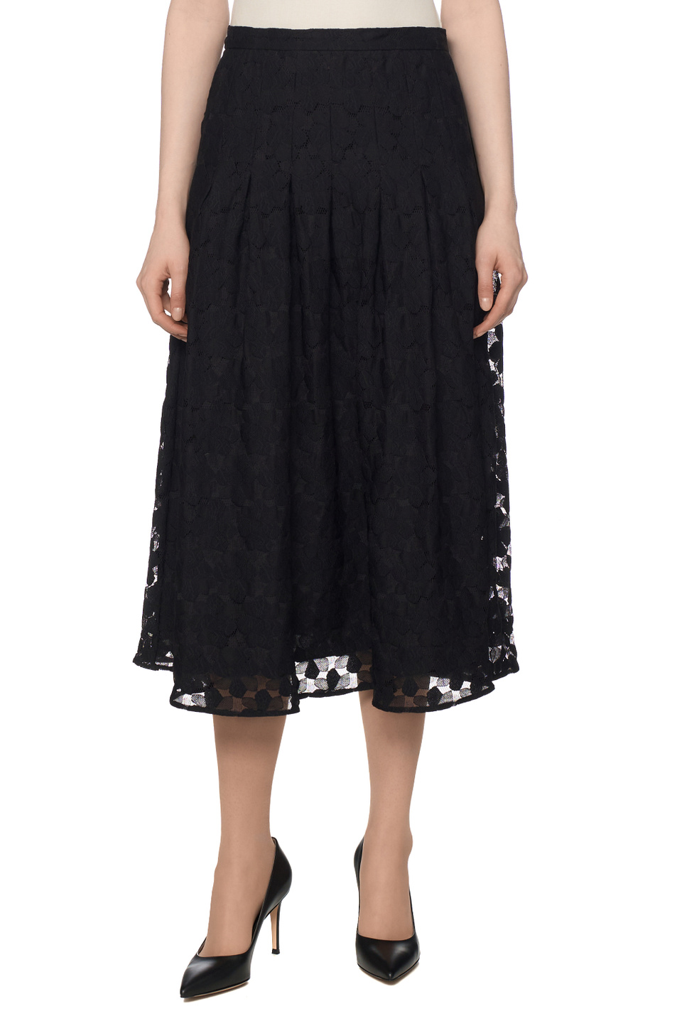 Юбка AIRONE с кружевом|Основной цвет:Черный Женский Max Mara Юбка AIRONE с кружевом (цвет ), артикул 2616771011 | Фото 4