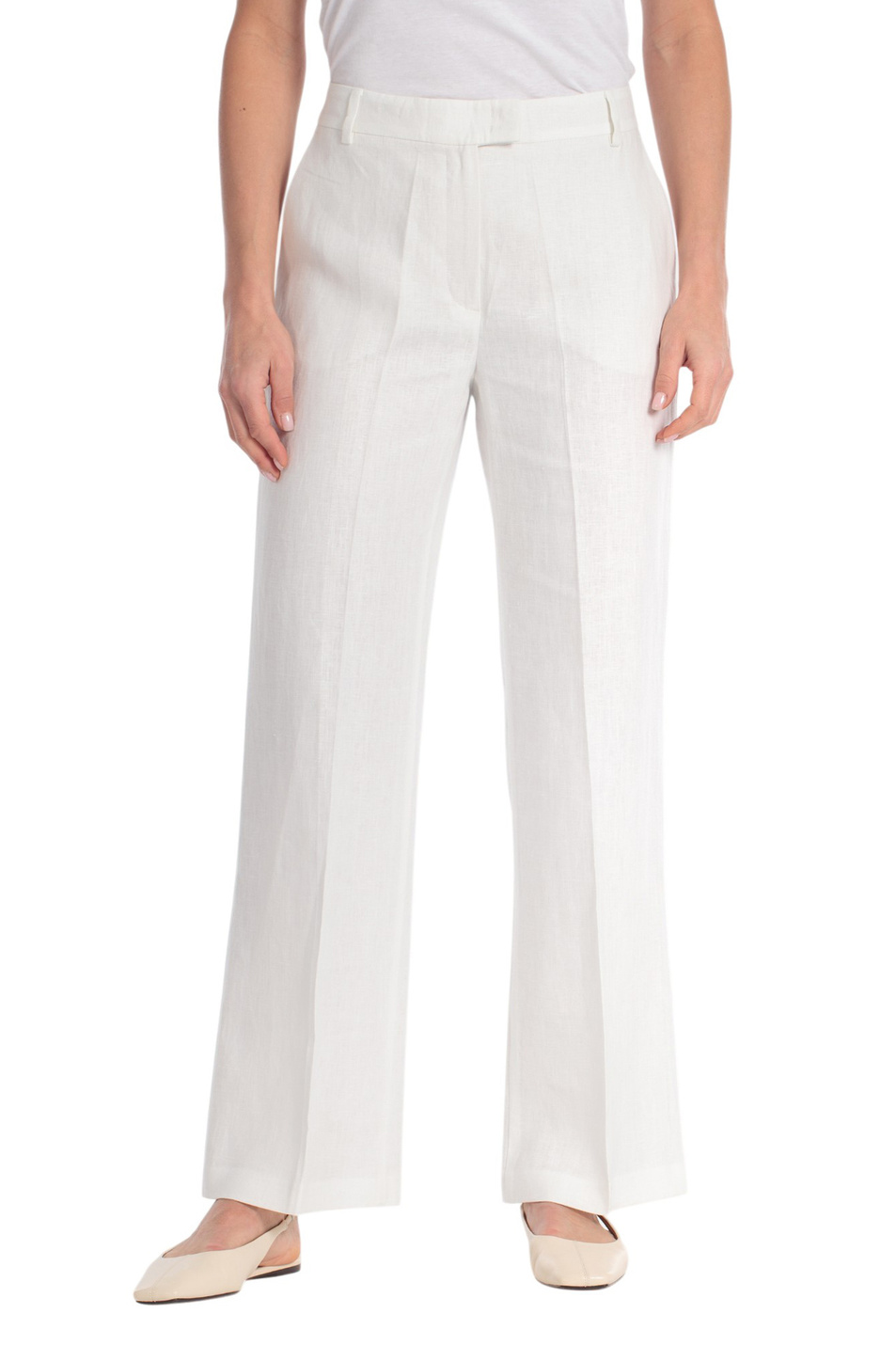 Женский Gerry Weber Брюки изо льна однотонные (цвет ), артикул N67021 | Фото 3