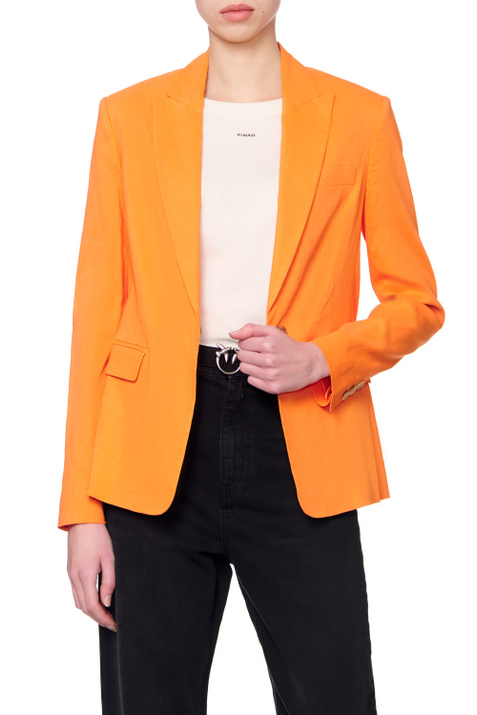Pinko Однотонный пиджак с поясом ( цвет), артикул 1G17CB7435 | Фото 4