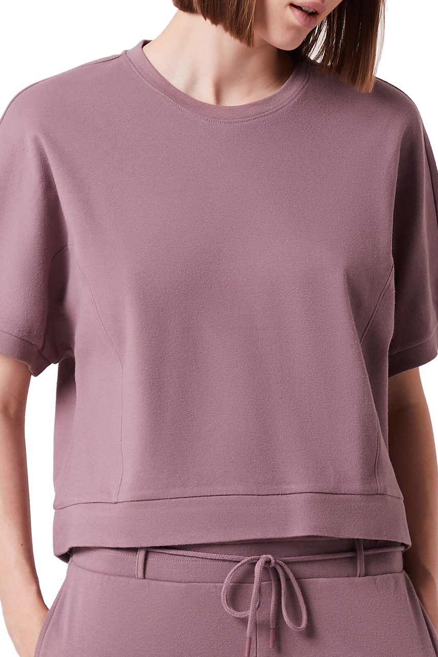 Однотонная футболка BERTA|Основной цвет:Коричневый|Артикул:6536310 | Фото 1