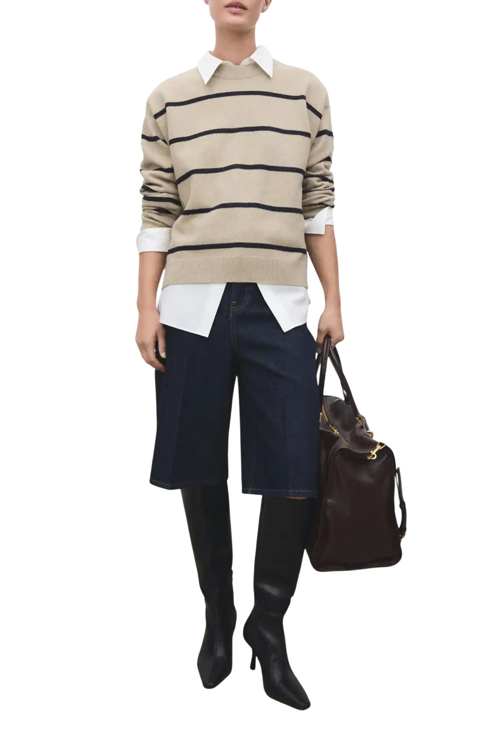 Женский Mango Джемпер MARINA в полоску (цвет ), артикул 17007789 | Фото 2