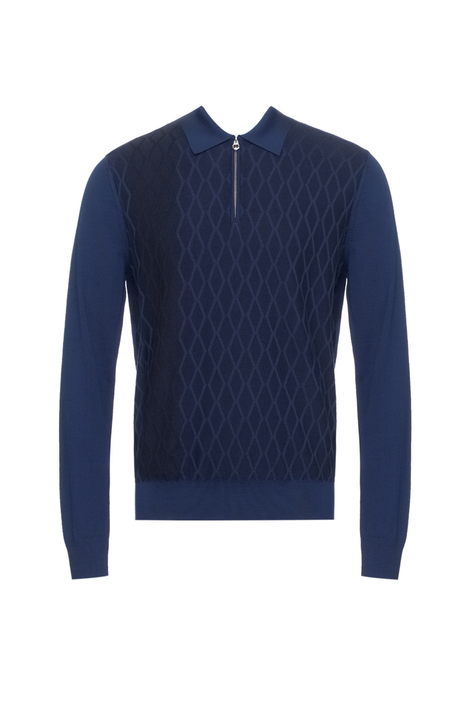 Джемпер поло из шерсти и кашемира|Основной цвет:Синий Мужской Stefano Ricci Джемпер поло из шерсти и кашемира (цвет ), артикул KE04002P30-E25362 | Фото 1