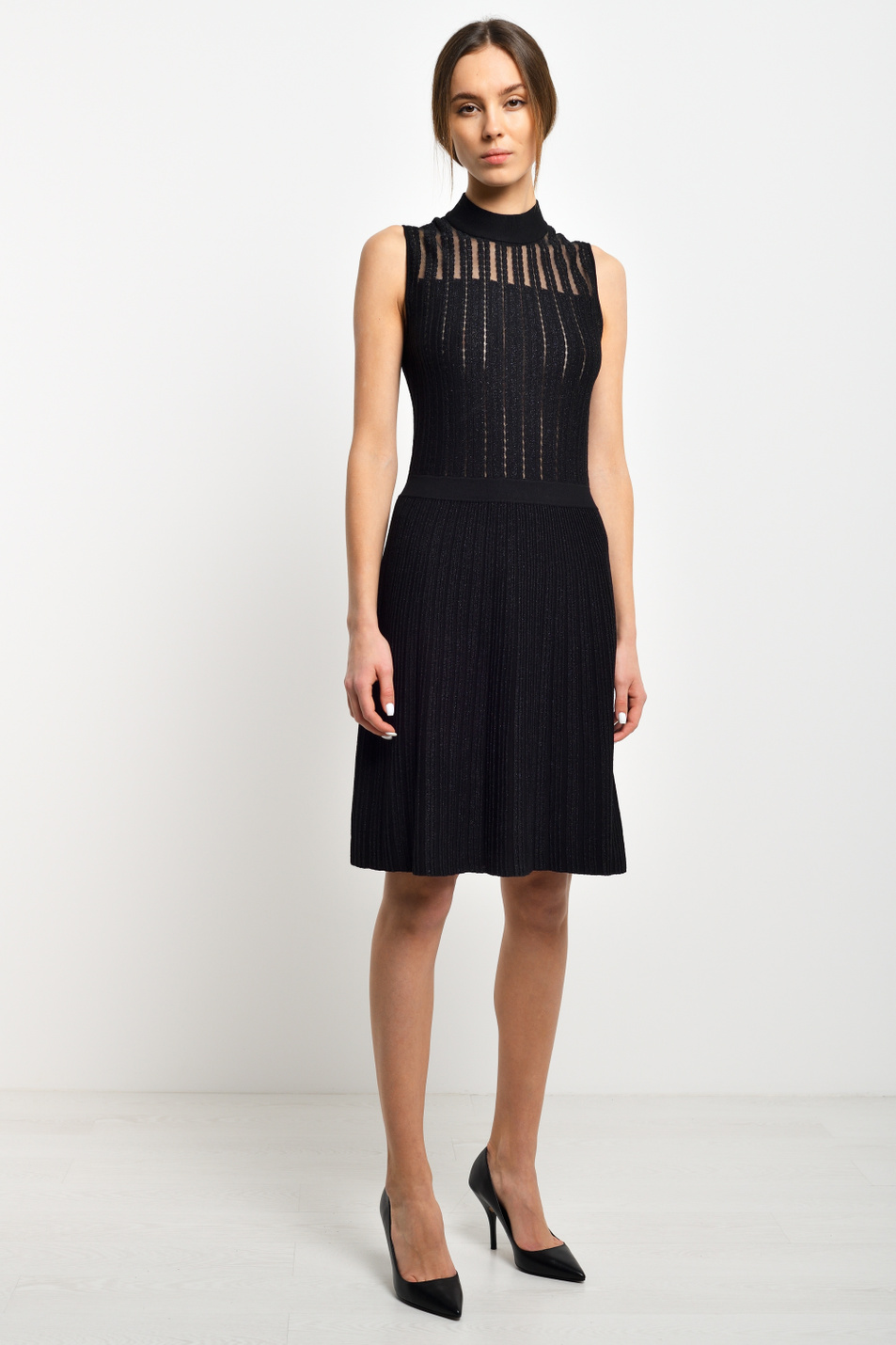 Emporio Armani Платье из смесовой вискозы с добавлением мерсеризованной нити (цвет ), артикул 3H2AT2-2M05Z | Фото 1