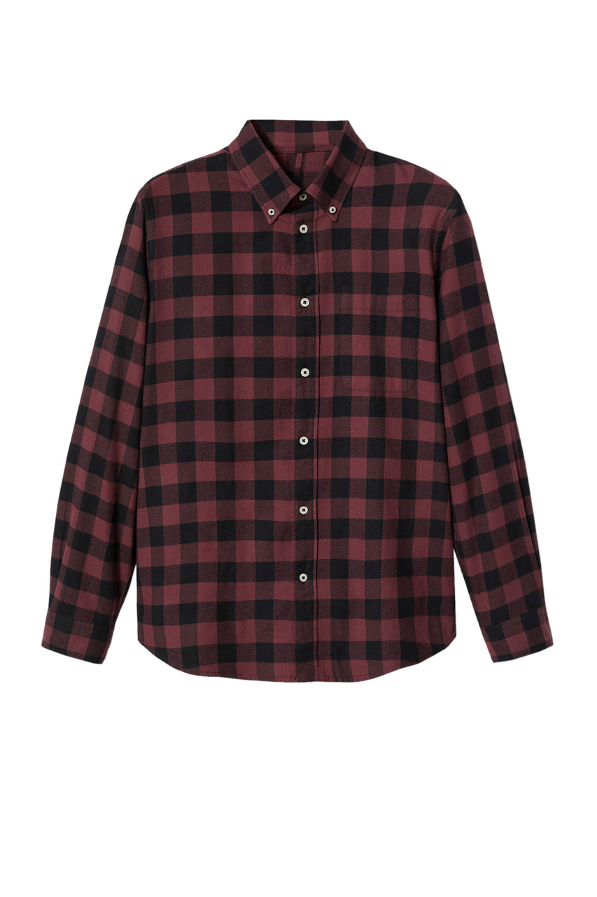 Рубашка CLAUDE из натурального хлопка|Основной цвет:Бордовый|Артикул:47040650 | Фото 1