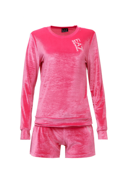 Костюм спортивный (джемпер, шорты)|Основной цвет:Розовый|Артикул:3LTV65-TJDWZ | Фото 1