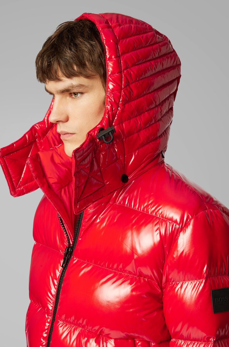 Мужской BOSS Пуховик с утеплителем из утиного пуха со съемный капюшоном (цвет ), артикул 50413392 | Фото 4