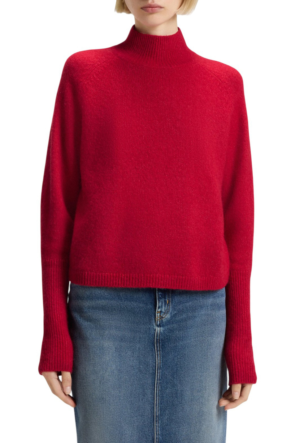 Джемпер Surpio из смесовой шерсти|Основной цвет:Красный Женский HUGO Джемпер Surpio из смесовой шерсти (цвет ), артикул 50548251 | Фото 3