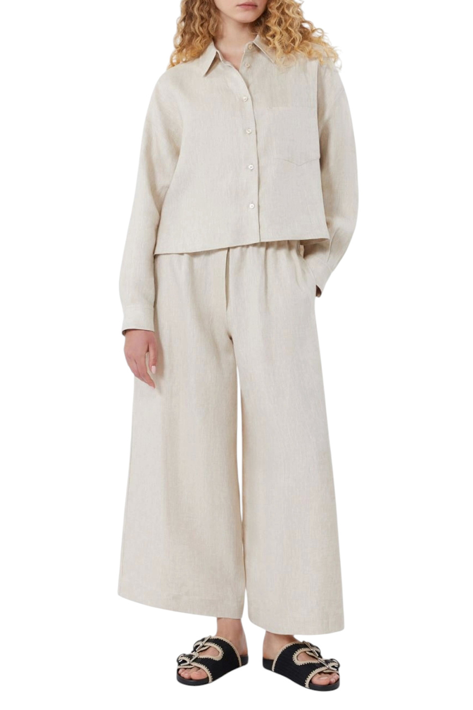 Женский Weekend Max Mara Рубашка CAPO из льна (цвет ), артикул 2615041022 | Фото 2