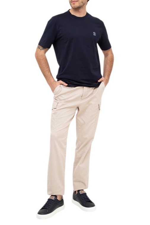 Мужской Brunello Cucinelli Футболка с логотипом (цвет ), артикул M0B138440 | Фото 2