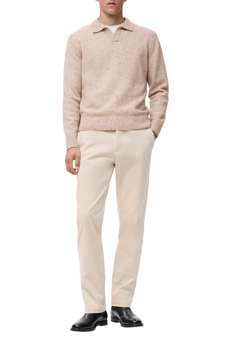 Мужской Mango Man Джемпер поло OREO (цвет ), артикул 17037897 | Фото 2