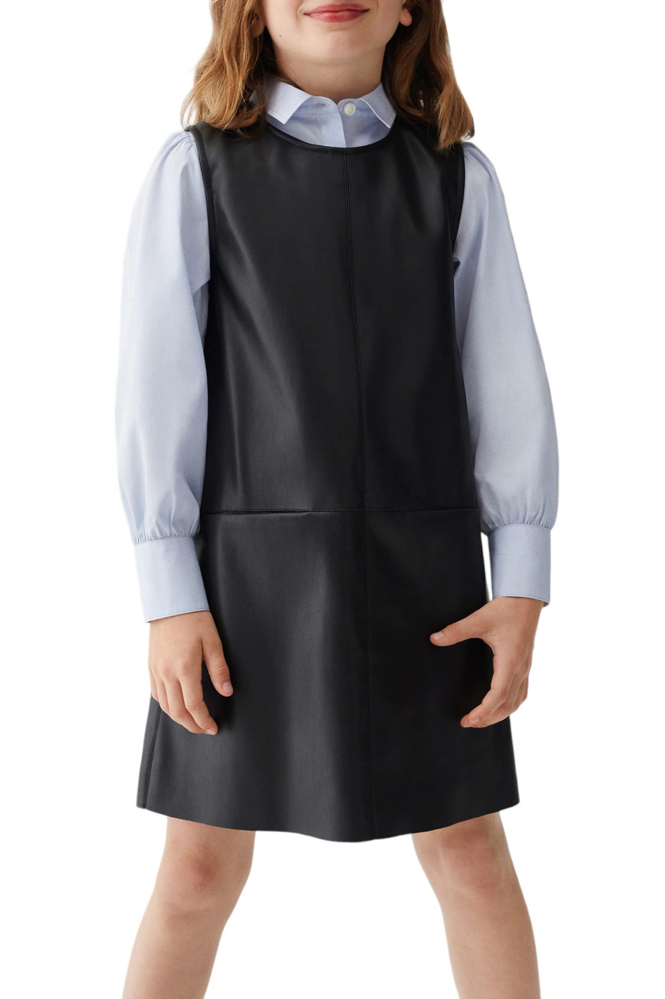Девочкам Mango Kids Платье PENNY из искусственной кожи (цвет ), артикул 57045959 | Фото 3