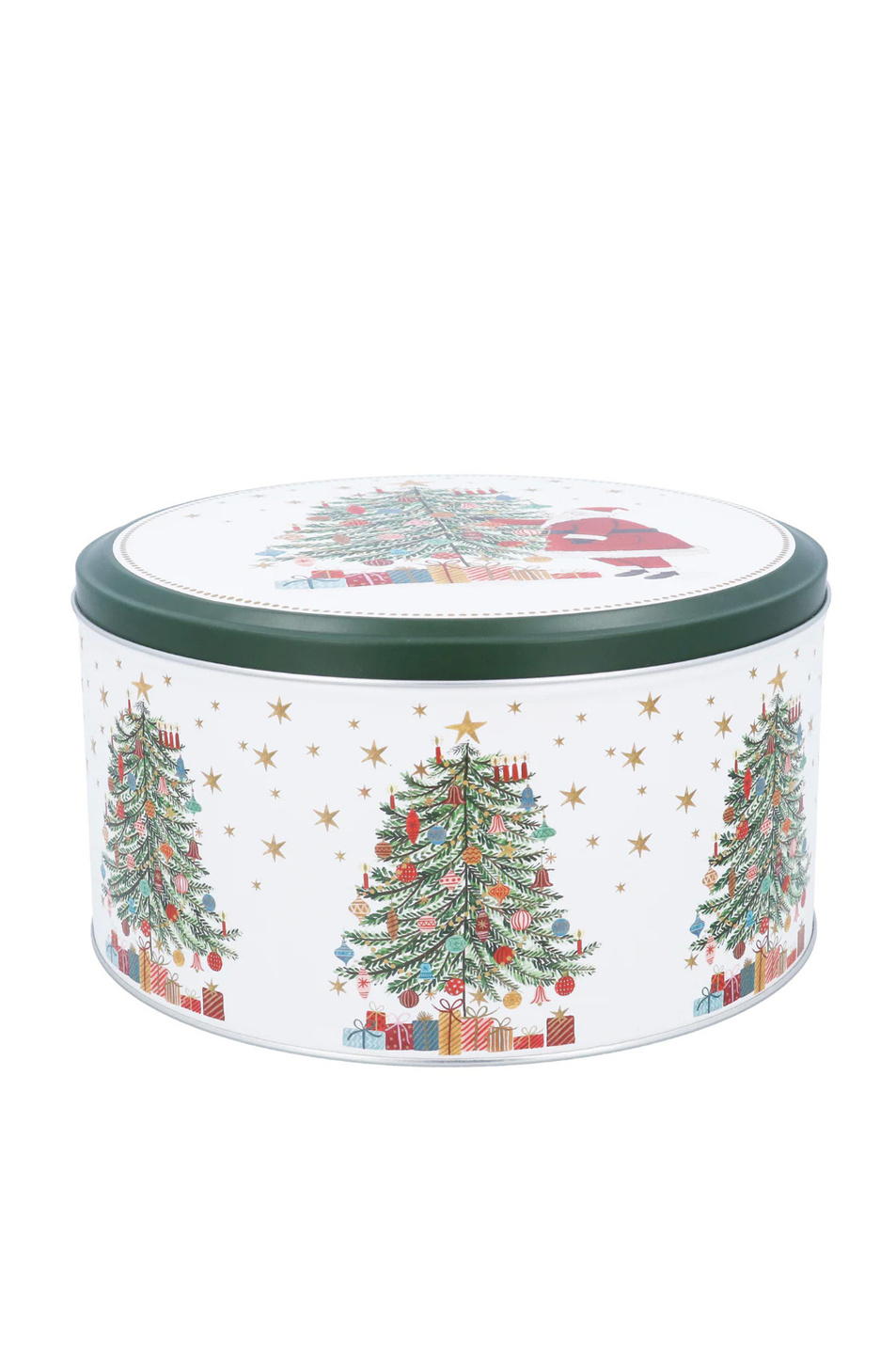 Емкость для торта "Санта с елкой" 12 х 23см|Основной цвет:Зеленый Не имеет пола Gisela Graham Емкость для торта "Санта с елкой" 12 х 23см (цвет ), артикул 31576 | Фото 1