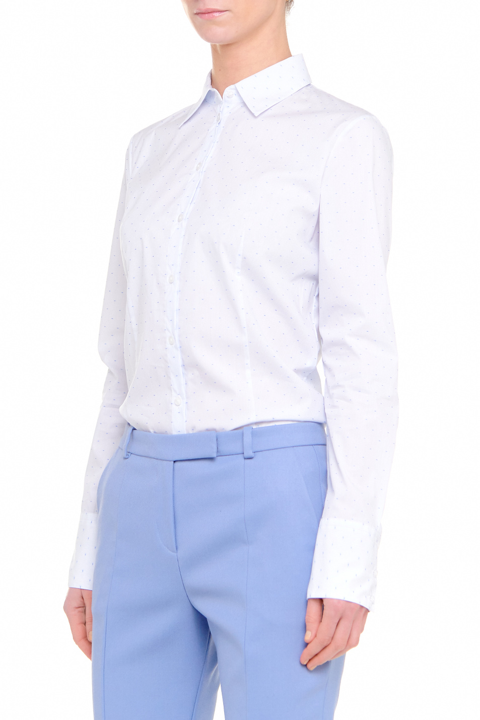 Женский HUGO Рубашка с узором из эластичного поплина (цвет ), артикул 50451290 | Фото 3