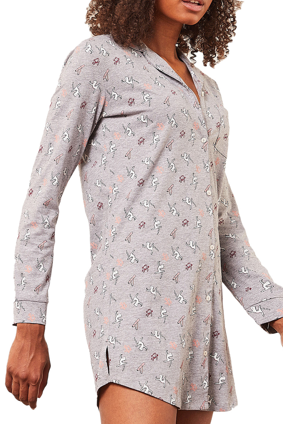 Женский Etam Платье-рубашка YADALI с принтом (цвет ), артикул 6528368 | Фото 1