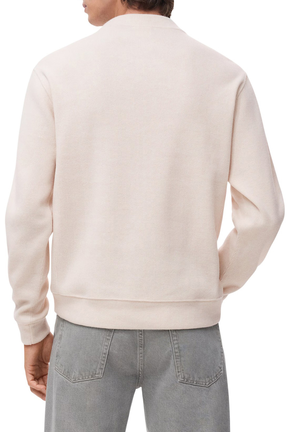 Свитшот BESALU прямого кроя|Основной цвет:Кремовый Мужской Mango Man Свитшот BESALU прямого кроя (цвет ), артикул 17007902 | Фото 4