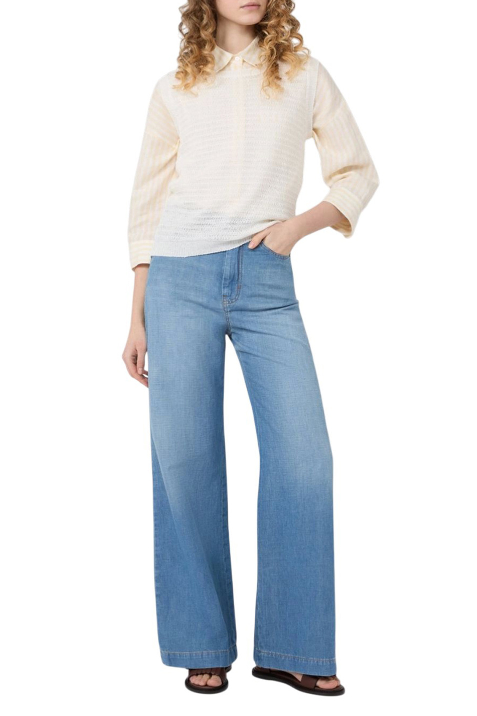 Женский Weekend Max Mara Рубашка PANETTO из льна (цвет ), артикул 2615111102 | Фото 2