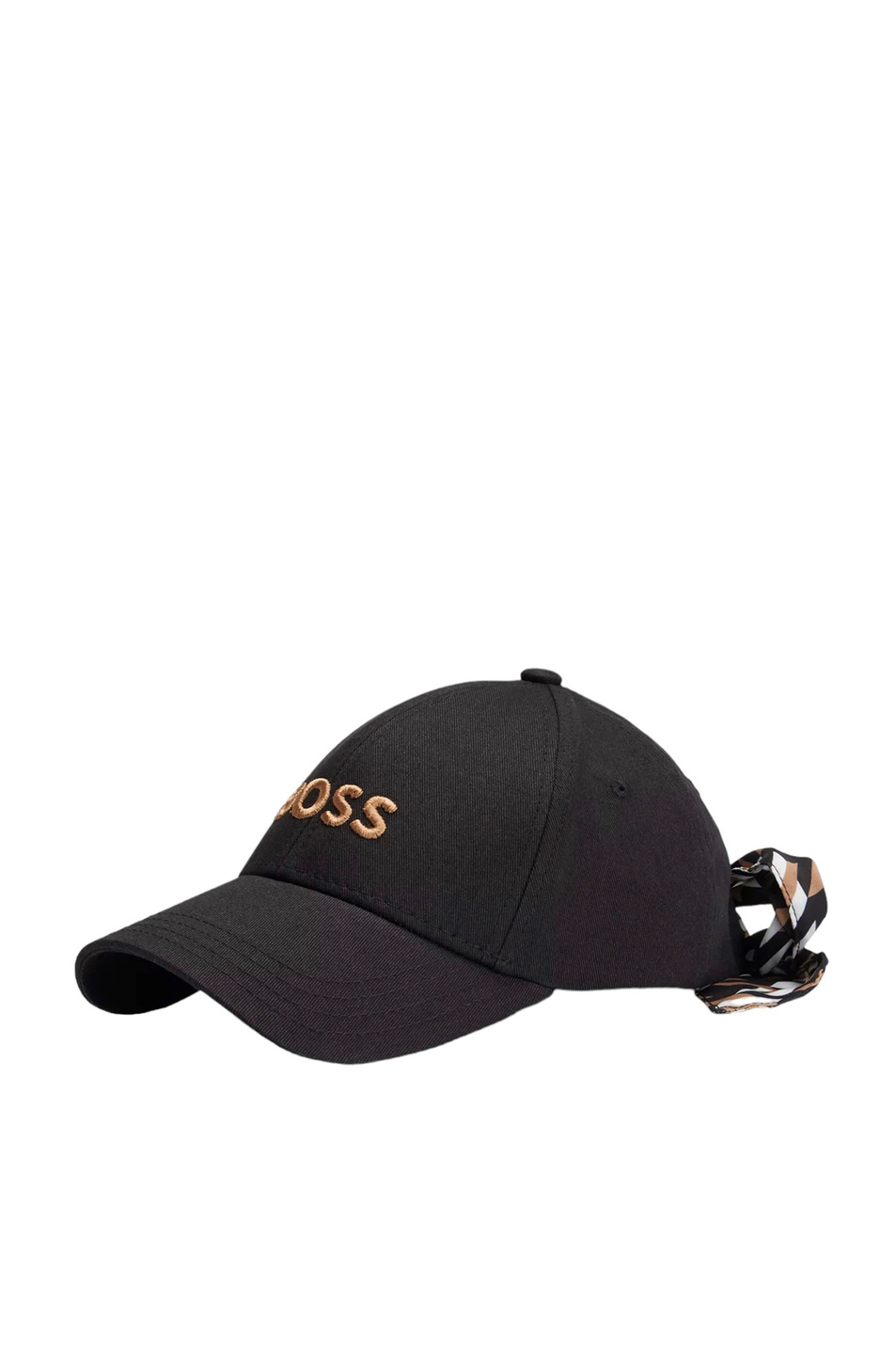 Женский BOSS Кепка из натурального хлопка с логотипом (цвет черный), артикул 50499524 | Фото 1