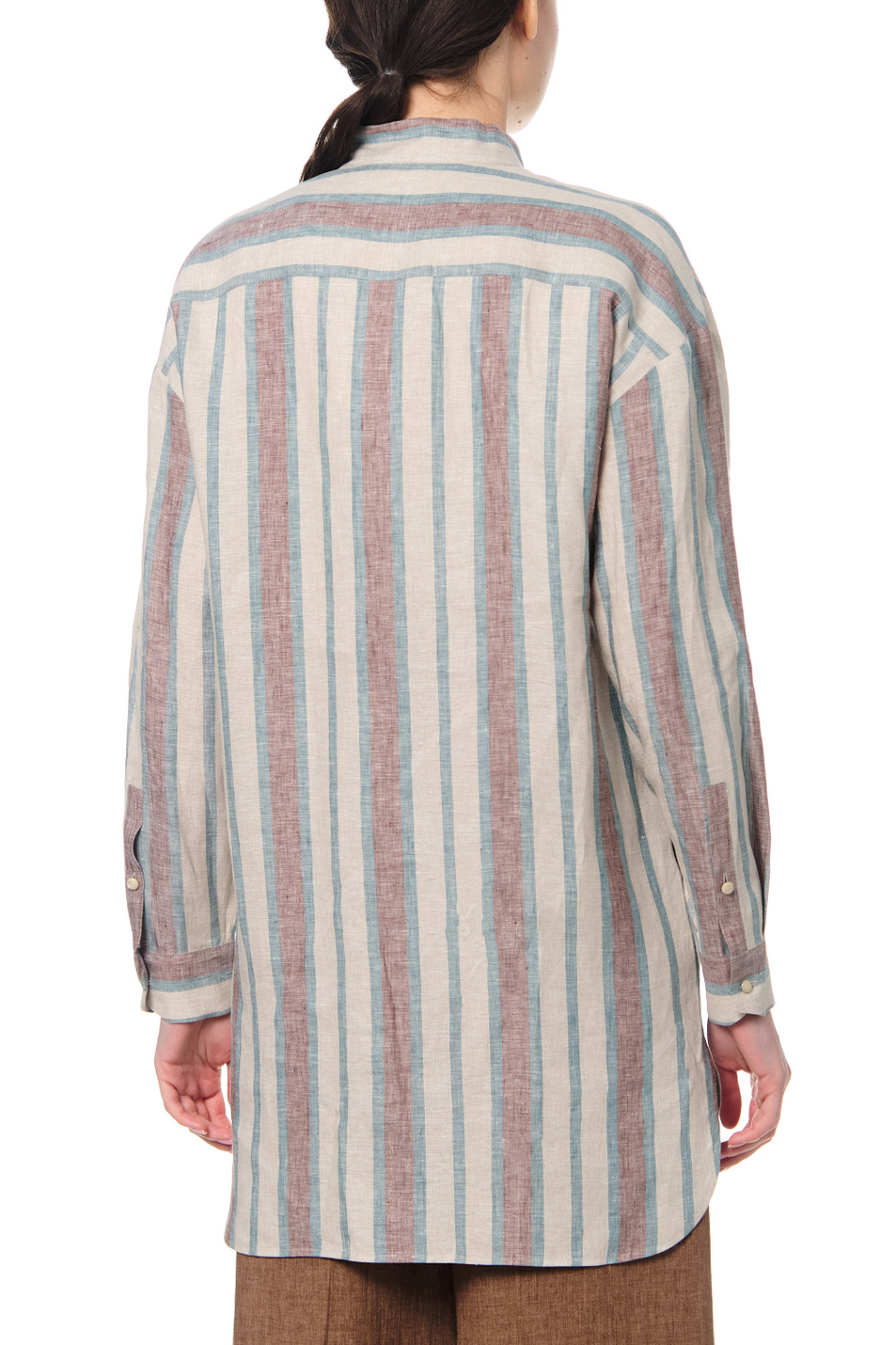 Женский Max Mara Удлиненная льняная рубашка GRAMMO (цвет ), артикул 11110222 | Фото 6