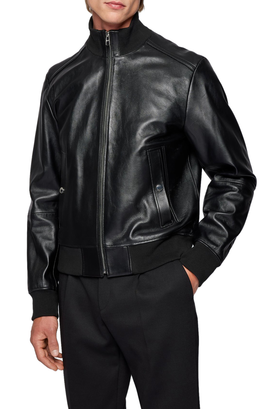 Мужской BOSS Куртка стандартного кроя из натуральной кожи (цвет ), артикул 50456274 | Фото 3