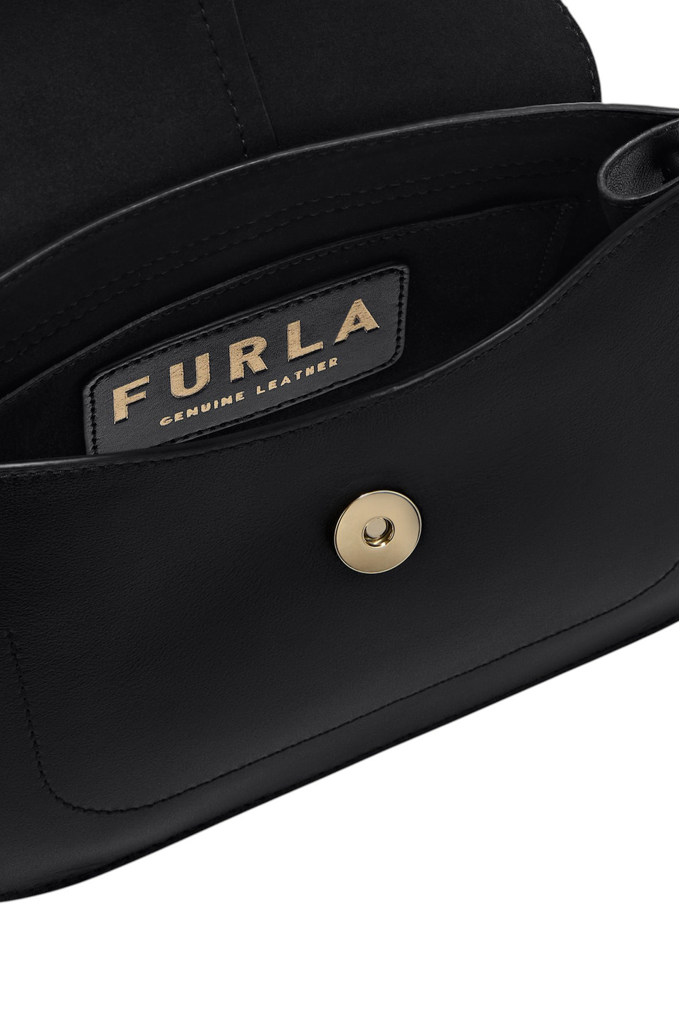 Сумка FLOW MINI из натуральной кожи|Основной цвет:Черный Женский Furla Сумка FLOW MINI из натуральной кожи (цвет ), артикул WB01032-BX2045 | Фото 3