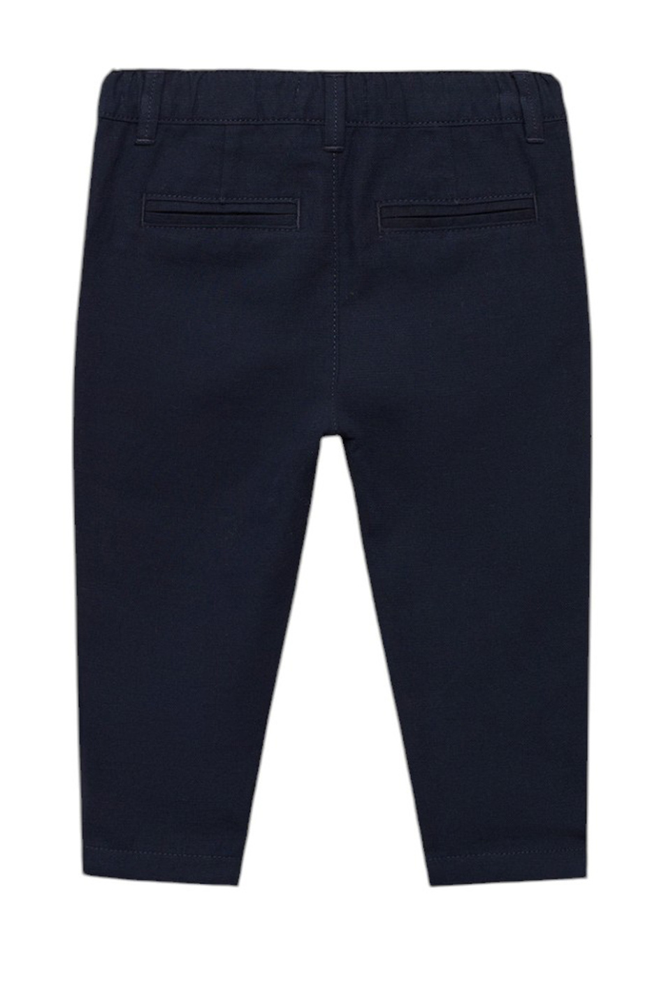 Малышам мальчикам Mango Kids Брюки NICOB из хлопка и льна (цвет ), артикул 87024405 | Фото 2