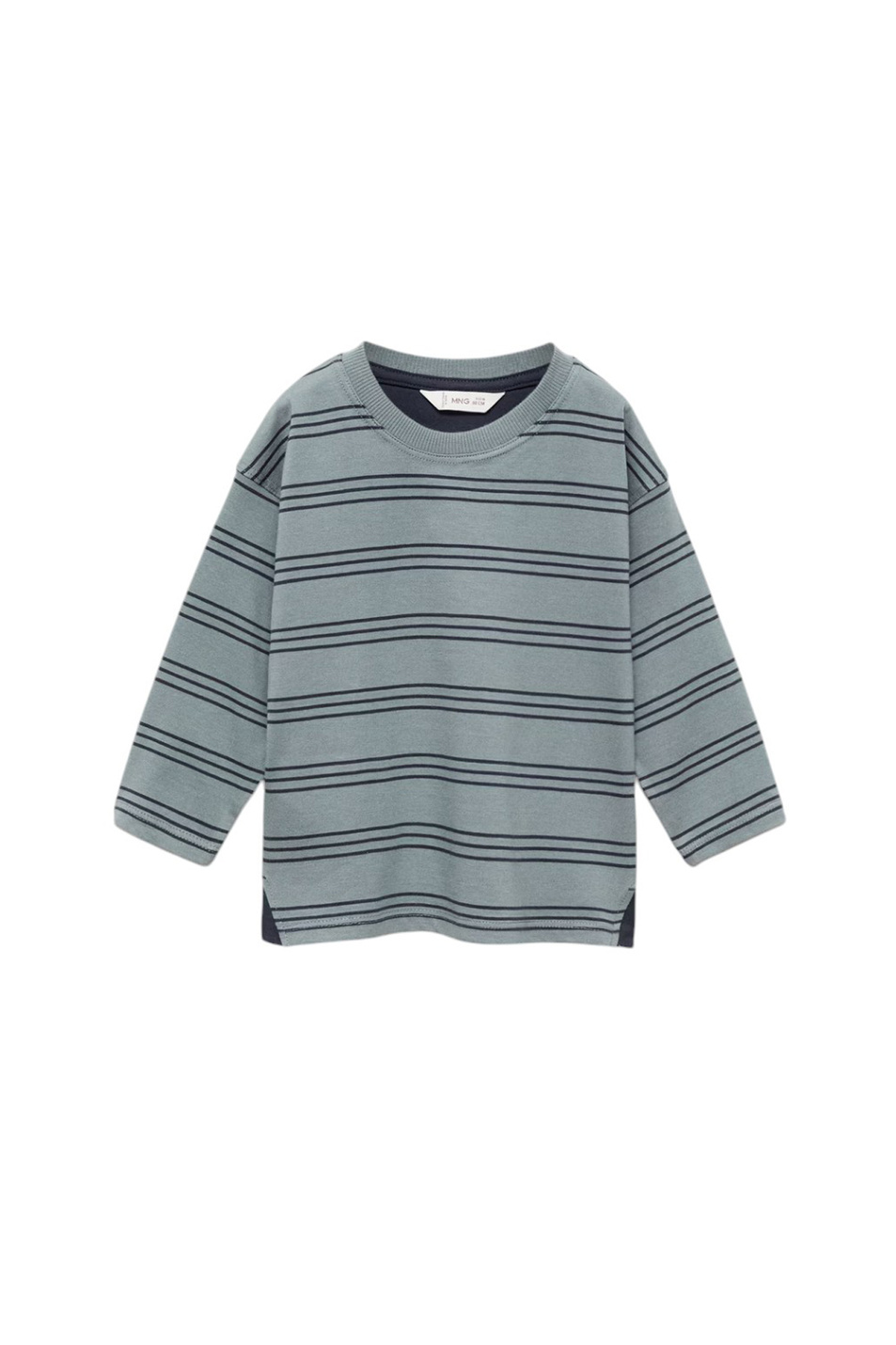 Малышам мальчикам Mango Kids Лонгслив TRIPLE из хлопка (цвет ), артикул 87070629 | Фото 1