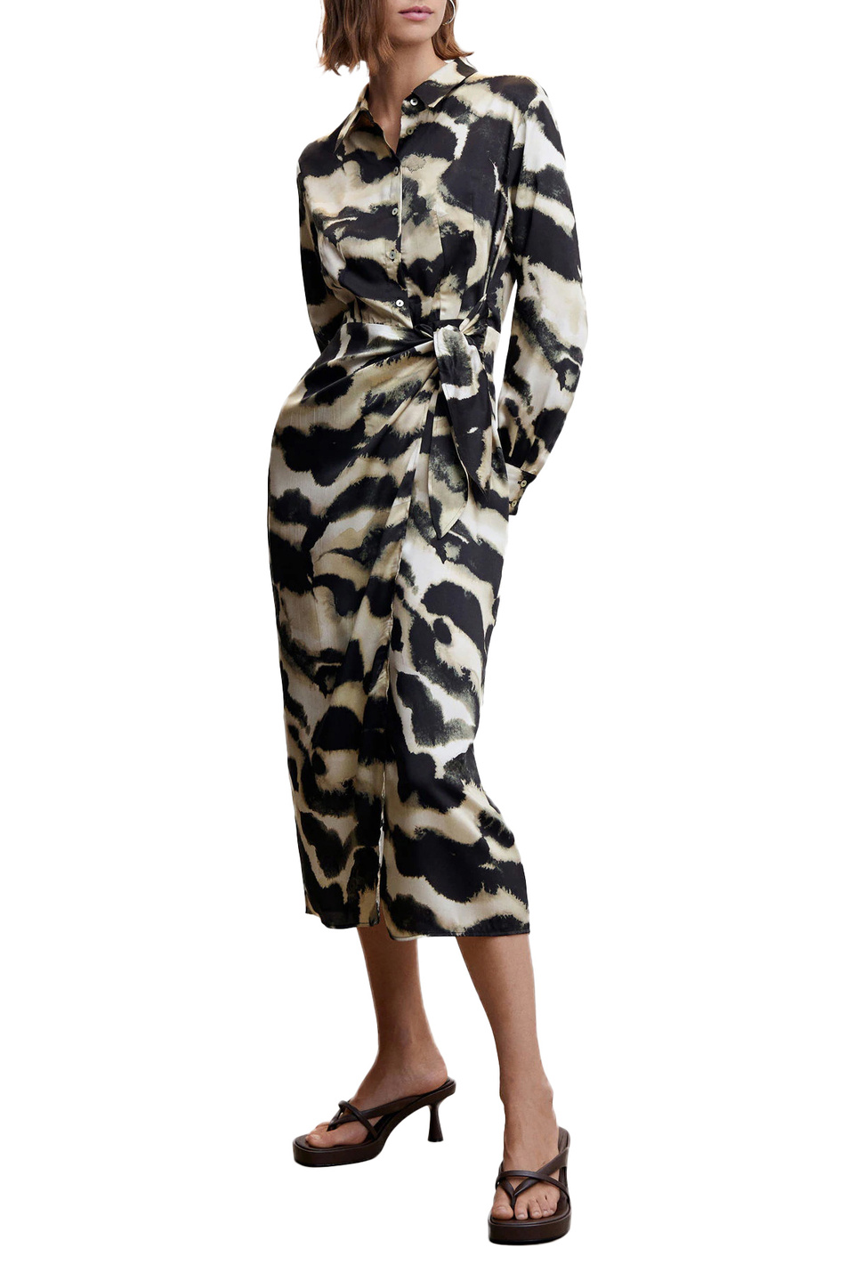 Женский Mango Платье-рубашка CAMILA с разрезом (цвет ), артикул 47015880 | Фото 2