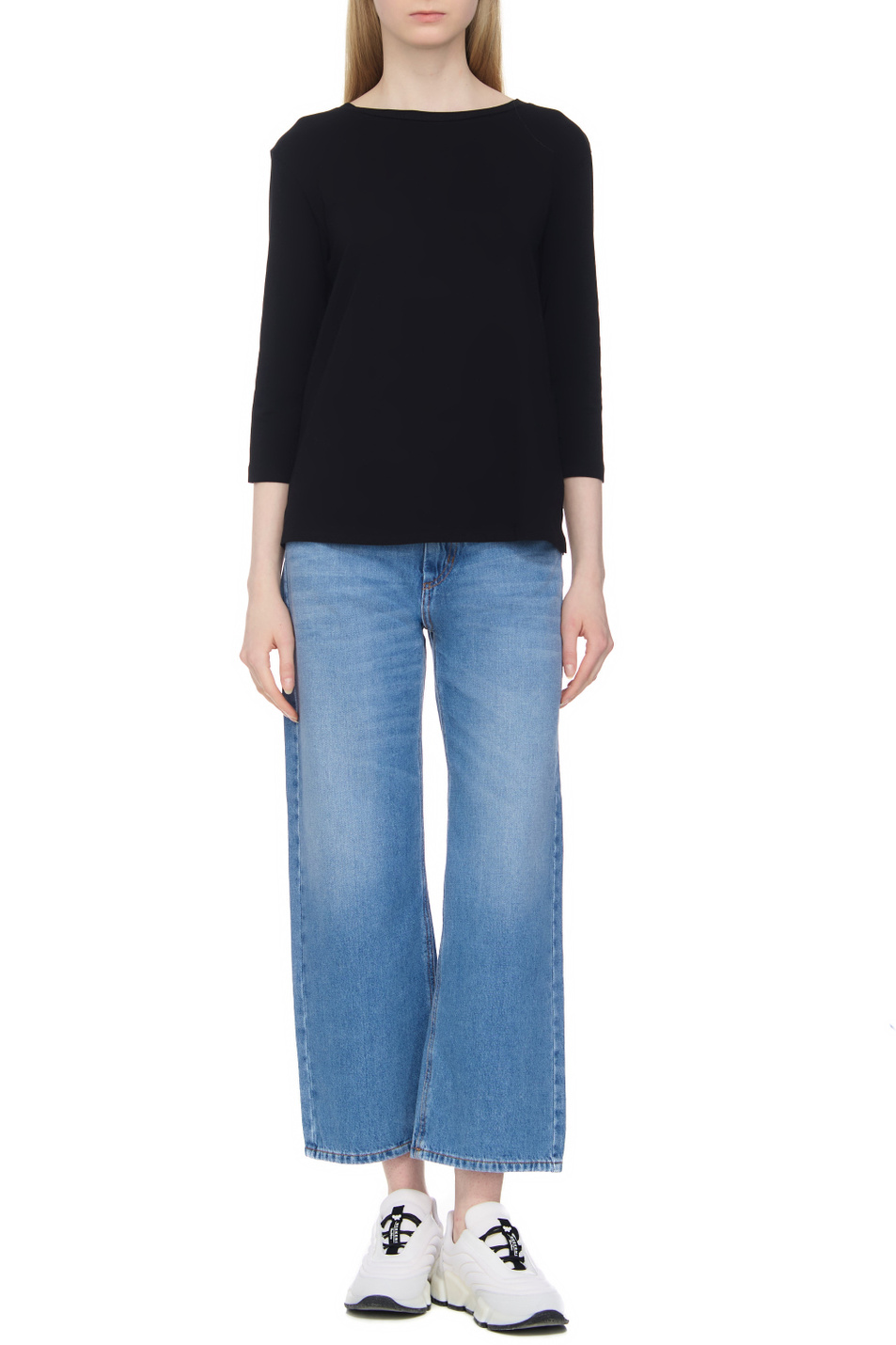 Женский Weekend Max Mara Лонгслив MULTIA из смесового хлопка (цвет ), артикул 2359460439 | Фото 2
