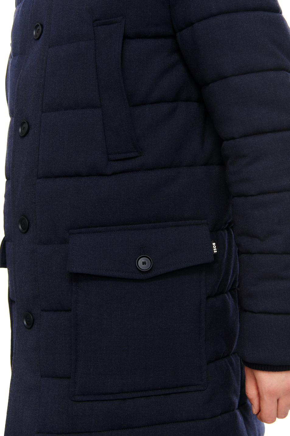 Мужской BOSS Куртка стеганая из смесовой шерсти (цвет ), артикул 50502304 | Фото 6