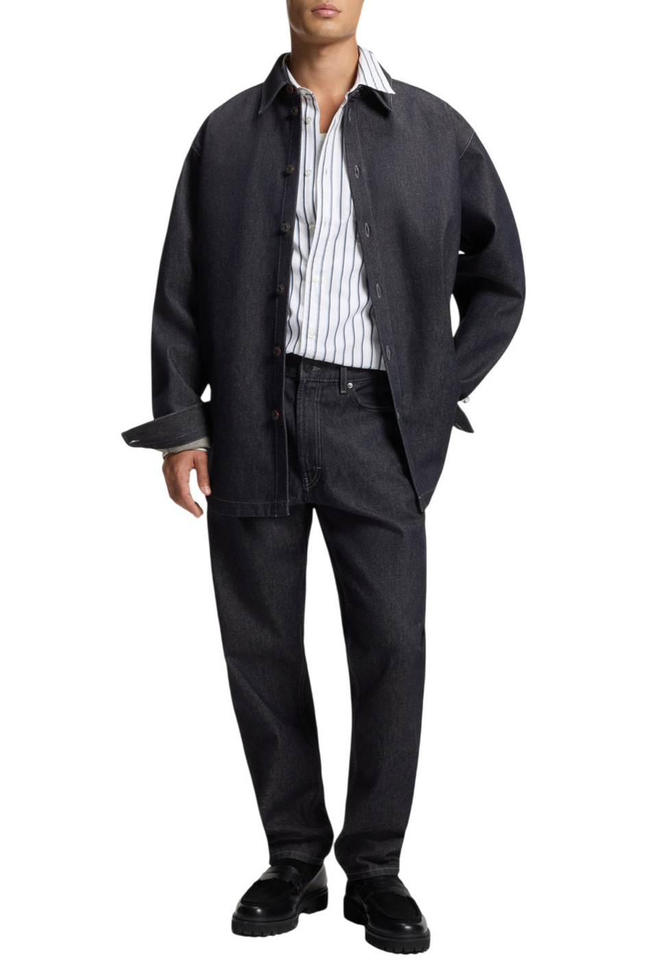 Мужской HUGO Рубашка Emikol джинсовая (цвет ), артикул 50555780 | Фото 2