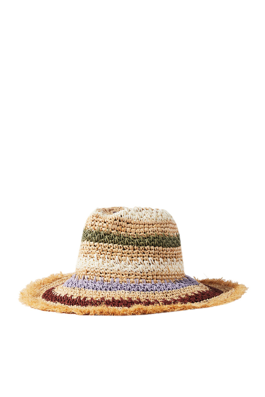 Шляпа соломенная|Основной цвет:Разноцветный|Артикул:209273 | Фото 1